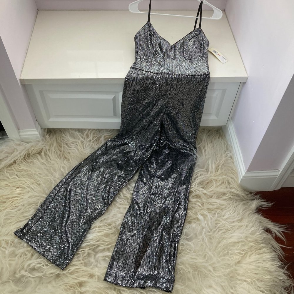 ELIZA J Embellished Wide Leg Jumpsuit - Picture 7 of 13